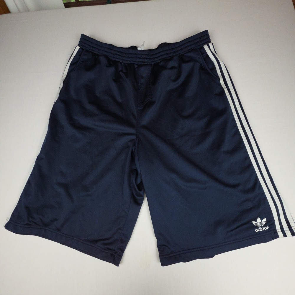 Adidas Originals Firebird Track Shorts Men 3XL Navy Blue 3-Stripe Polyester